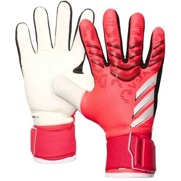 adidas PREDATOR COMPETITION Pánske brankárske rukavice, červená, veľkosť
