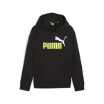 Puma ESS + 2 COL BIG LOGO HOODIE FL B Chlapčenská mikina, čierna, veľkosť