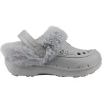 Coqui HUSKY KIDS Detské zateplené clogsy, sivá, veľkosť