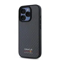 Zadní kryt Red Bull Carbon Shiny Logo MagSafe pro Apple iPhone 16 Pro Max, black