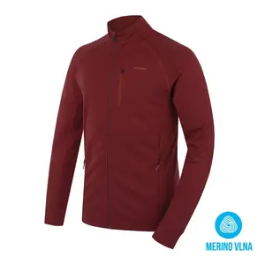Husky Alou M XL, bordo Pánská mikina z merino vlny