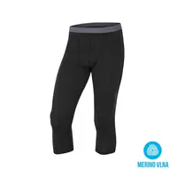 Husky Pánské 3/4 kalhoty XXL, černá Merino termoprádlo