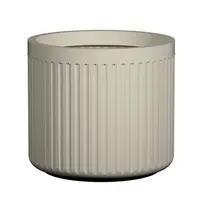 Květináč Turris Low, hedvábně bílá, více velkostí - Pottery Pots Velikost: S - ⌀ 40, v. 36 cm