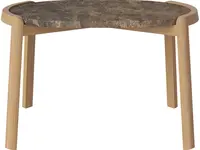 Konferenční stolek Mix 66 x 41 cm, více variant - Bolia Varianta: Brown marble | Oiled oak, Solid | v. 42 cm