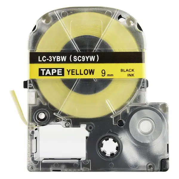 Epson LK-SC9YW, 9mm x 9m, černý tisk / žlutý podklad, kompatibilní páska