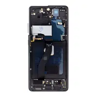 LCD display + Dotyk + Přední Kryt pro Samsung Galaxy S21 Ultra (SM-G998) Phantom Black