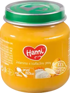 Hami První lžička Zelenina s kuřecími prsy 6m+ 125 g