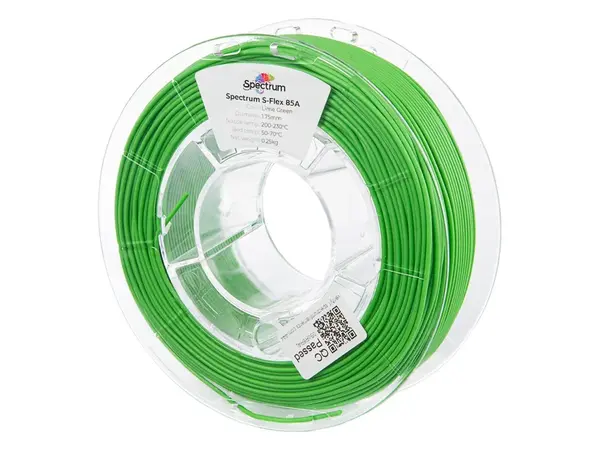 Spectrum 80568 3D filament, S-Flex 85A, 1.75mm, 0.25kg, LIME GREEN