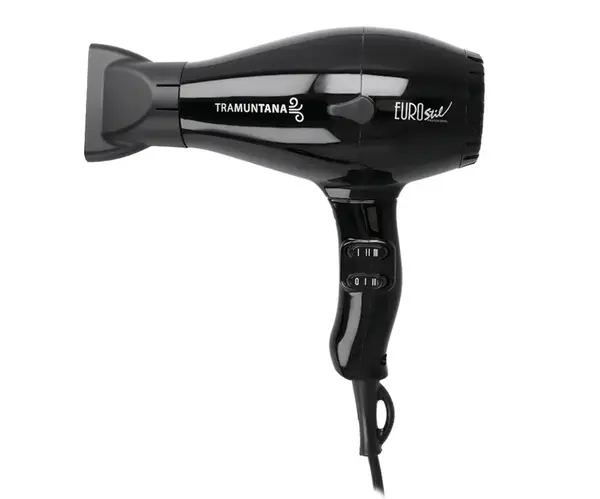 Profesionální fén na vlasy Eurostil Professional Tramuntana, 2000 W - černý (07874) + dárek zdarma