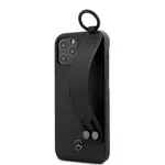 Zadní kryt Mercedes Leather Hand Strap MEHCP12SLSSBK Apple iPhone 12 mini, černá