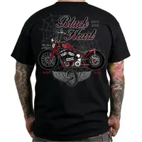 Triko BLACK HEART Red Baron Chopper černá M