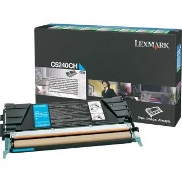 Lexmark C524RCH azurový (cyan) originální toner