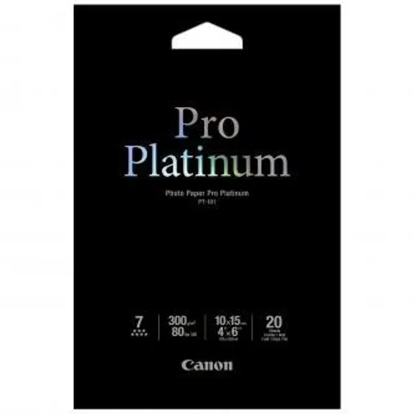 Canon Photo Paper Pro Platinum 2768B013, 300 g/m2, 10x15cm, 20ks, lesklý, bílý, foto papír