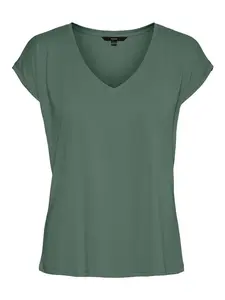 VERO MODA Tričko 'VMFilli'  tmavozelená