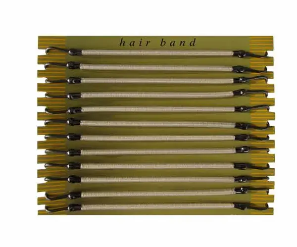 Gumička do vlasů s háčkem Duko 8013 - blond, 12 ks + dárek zdarma