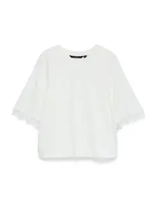 VERO MODA Tričko 'VMLYLA'  biela