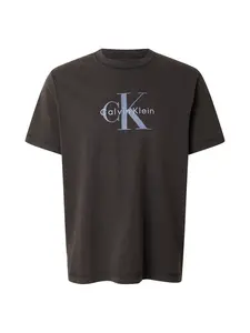 Calvin Klein Jeans Tričko  kráľovská modrá / čierna