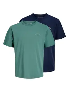 Jack & Jones Junior Tričko 'College'  modrá / zelená