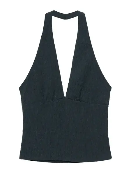 Pull&Bear Top  tmavozelená