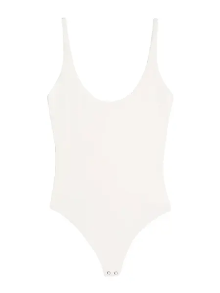 Bershka Košeľové body  slonová kosť