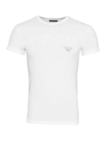 Emporio Armani Tričko  čierna / biela