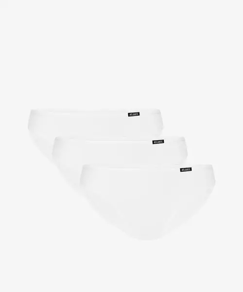 Pánské slipy z Pima bavlny ATLANTIC Mini 2Pack - černé