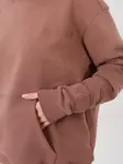 Hnědá mikina s kapucí
