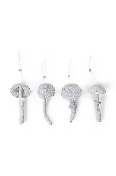 Ferm Living  Sada svátečních dekorací  Mushroom Ornaments 4-pack