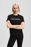 Karl Lagerfeld Bavlněné tričko Karl Lagerfeld ELONGATED LOGO