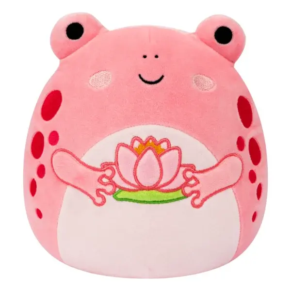 SQUISHMALLOWS Růžová žába s leknem - Lonina