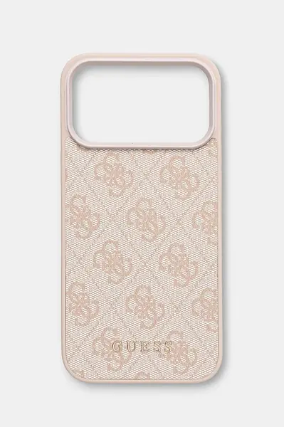 Guess puzdro na telefón z imitácie kože iPhone 17 Pro Max