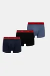 HUGO boxerky pánské bavlněné s elastanem TRUNK TRIPLET PACK 3-pack