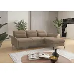 Sit & More ROHOVÁ SEDAČKA, textil, světle hnědá