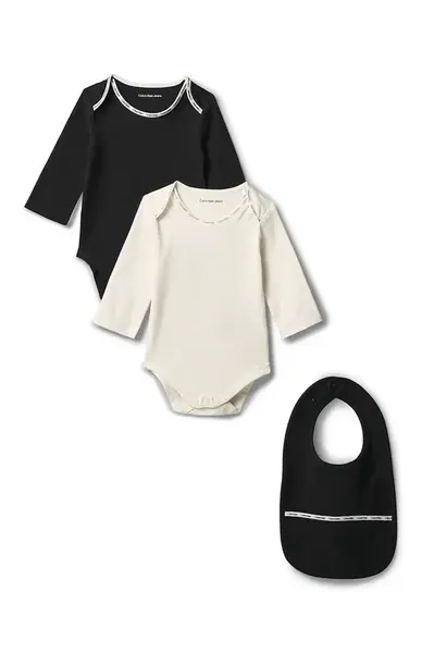 Calvin Klein Jeans body kojenecké s bavlnou 2-pack