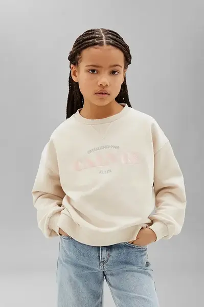 Calvin Klein Jeans mikina detská s bavlnou