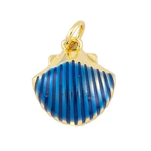 Rack Plating Brass Enamel Pendants