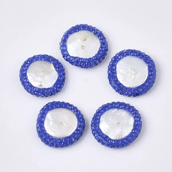 Polymer Clay Rhinestone Beads