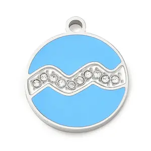 Twelve Constellations 304 Stainless Steel Enamel Pendants