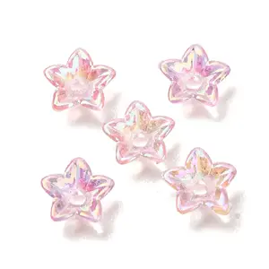 Transparent Acrylic Bead Caps
