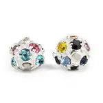 Brass Rhinestone Beads