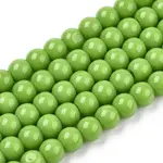 Opaque Solid Color Glass Beads Strands