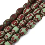 Handmade Millefiori Glass Barrel Beads
