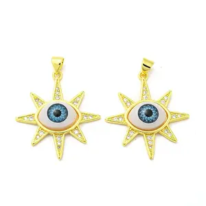 Real 18K Gold Plated Brass Pendants