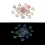 Star UV Plating Luminous Rainbow Iridescent Acrylic Beads