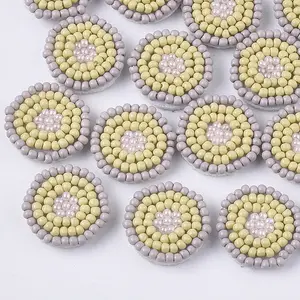 Glass Seed Beaded Cloth Patches