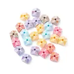 UV Plating Iridescent Opaque Acrylic Beads