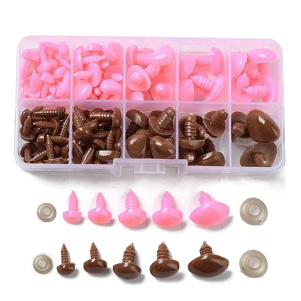106Pcs Triangle Plastic Doll Craft Safety Noses