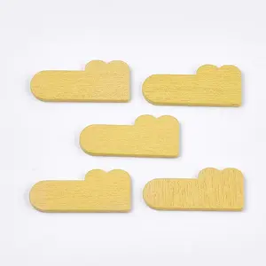 Painted Poplar Wood Cabochons