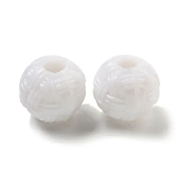 Opaque Acrylic European Beads
