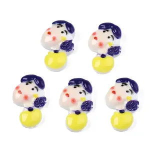 Spray Painted Opaque Resin Cabochons